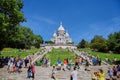 Paris, France - June 28, 2015: Sacre Coeur Cathedral Royalty Free Stock Photo