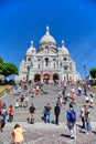 Paris, France - June 28, 2015: Sacre Coeur Cathedral Royalty Free Stock Photo