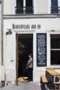 PARIS, FRANCE - JUNE 14, 2022: SHAKESPEARE AND COMPANY BOOKSTORE AND COFFEE SHOP Royalty Free Stock Photo