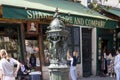 PARIS, FRANCE - JUNE 14, 2022: SHAKESPEARE AND COMPANY BOOKSTORE AND COFFEE SHOP Royalty Free Stock Photo