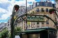 Paris, France, June 30 2022. The subway sign Royalty Free Stock Photo