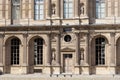 PARIS, FRANCE - JUNE 23, 2017: View of the building of the Louvre. Is the world`s largest art museum and is housed in the histori