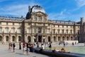 PARIS, FRANCE - JUNE 23, 2017: View of the Pavillon Sully of the Louvre. Is the world`s largest art museum and is housed in the