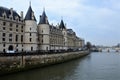 Paris, France 03.26.2017: La Conciergerie, former prison transformed into courts