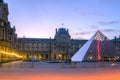 Paris (France). Louvre museum. Pyramid Royalty Free Stock Photo