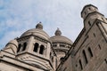 Paris, France - close-up detail of Sacre-Coeur minor basilica exterior. Sacred Heart Roman Catholic church up Montmartre hill. Royalty Free Stock Photo