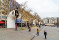 Beaubourg square near George Pompidou Center, Paris France