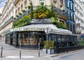 Cafe de Flore closed because of Coronavirus pandemic - Paris, France