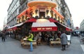 Cafe du Temple is traditional French bistro located in the trendy area of Canal Saint-Martin, Paris, France.