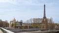 Russian Orthodox spiritual and cultural center and the Holy Trinity Orthodox Cathedral near the Eiffel tower in Paris, France Royalty Free Stock Photo