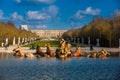 Fountain of Apollo at the garden of the Versailles Palace in a freezing winter day just before spring Royalty Free Stock Photo