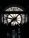 Paris, France, March 28 2017: Inside view of the clock of Orsay museum in Paris Royalty Free Stock Photo