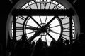 Paris, France, March 28 2017: Inside view of the clock of Orsay museum in Paris Royalty Free Stock Photo