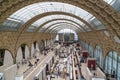 Paris, France, March 28 2017: The interior of musee d`orsay. It is housed in the former Gare d`Orsay, a Beaux-Arts Royalty Free Stock Photo