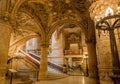 Paris, France, March 31 2017: Interior view of the Opera National de Paris Garnier, France. It was built from 1861 to Royalty Free Stock Photo