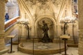 Paris, France, March 31 2017: Interior view of the Opera National de Paris Garnier, France. It was built from 1861 to Royalty Free Stock Photo