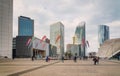 Paris France. La Defense business district with skyscrapers Royalty Free Stock Photo