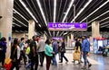 Paris; France - march 31 2019 : La Defense station