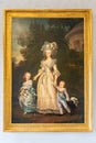 Paris, France - March 17, 2018: Painting Adolf Ulrik WertmÃÂ¼ller Queen Marie Antoinette of France and two of her Children