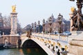 Pont alexandre iii in Paris Royalty Free Stock Photo