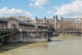 Pont Bir-Hakeim and France reborn statue - Paris, France Royalty Free Stock Photo