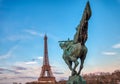 Paris, France: France Reborn Statue on Pont de Bir-Hakeim