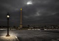 Place de la Concorde, near Champs Elysees in Paris Royalty Free Stock Photo