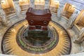 Paris, France - March 17, 2018: The tomb of Napoleon Bonaparte inside the Cathedral Les Invalides Royalty Free Stock Photo