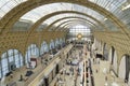 Visitors at the Musee d`Orsay in Paris