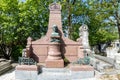 PARIS, FRANCE - MAY 2, 2016: Christian Friedrich Samuel Hahnemann Homeopathy founder grave in Pere-Lachaise cemetery homeopaty