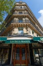 The famous cafe Les deux Magots located in Saint Germain des Pres area of Paris.It has been frequented by Ernest Hemingway, Pablo Royalty Free Stock Photo