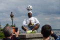 Paris,France - May 29, 2014 - Footballer freestyler, Iya Traore