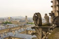 Gargoyle on Notre Dame de Paris Cathedral of Paris Royalty Free Stock Photo