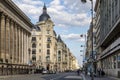 Haussmann buildings in Reaumur street Royalty Free Stock Photo