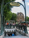 Metropolitain entrance to Saint Michel Subway Station