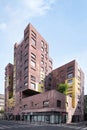 Paris, France, Modern cube shaped apartment building in the 13th Arrondissement