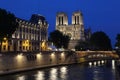 Notre Dame cathedral in Paris, France Royalty Free Stock Photo