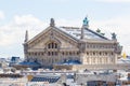 The Opera Garnier of Paris and city roofs, France Royalty Free Stock Photo