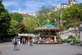 Carousel at Sacre Coeur Basilica in Paris