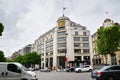 Paris, France - May 14, 2015: Tourists Shopping at Louis Vuitton Store in Paris