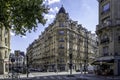 Typical Haussmann building in Paris near Gare de Lyon district