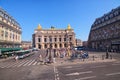 View of the Opera National de Paris. Grand Opera Opera Garnier is famous neo-baroque building in Paris. Royalty Free Stock Photo