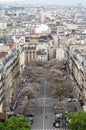 Paris, France - May 14, 2015: View of street in Paris