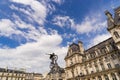 Young man on bmx doing tricks, during a Freestyle bmx demonstration in Paris. Royalty Free Stock Photo