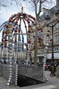 Paris, France - 03.25.2021: Metro Palais Royal entrance