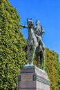 Monument to Simon Bolivar, national hero of Venezuela in Paris