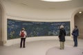 Paris, France, Musee de l`Orangerie, NymphÃÂ©as, Claude Monet, museum, Water Lilies, impressionism, impressionist, painting Royalty Free Stock Photo