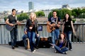 Paris, France: Musicians on Pont des Arts