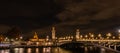 paris france at night pont alexander III