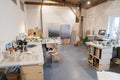 Paris, France - Nov 1 2019: Art design creative studios ateliers open to public in Ivry-sur-Seine